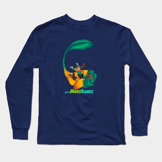 Tickle Raptor - Girl Edition Long Sleeve T-Shirt by eco